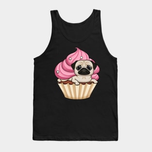 Pug-cakes: The Perfect Blend of Cute and Sweet Tank Top